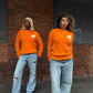ORANGE* MOHAIR KNIT SWEATER