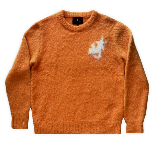 ORANGE* MOHAIR KNIT SWEATER